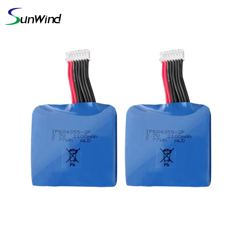 Hot Sell POS Terminal IP604355 2P Battery for Dejavoo Z9 Castles V3 3.7v 2100mah Handheld POS System